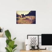 ヴィンテージファームバーン ポスター (ホームオフィス)