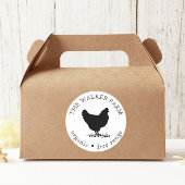 ヴィンテージファームフレッシュエッグクラシックスラウンドステッカー ラウンドシール