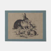 ヴィンテージファームラビットズカントリーファーム&ペット ドアマット (正面)