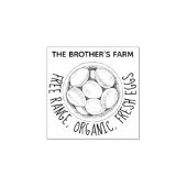 ヴィンテージファーム名前をカスタムするパーソナライズされたカートンエッグ ラバースタンプ (インプリント)