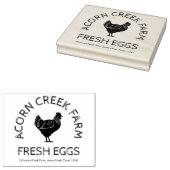 ヴィンテージファーム名 | Fresh Egg Carton Stamp ラバースタンプ (押印)
