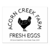 ヴィンテージファーム名 | Fresh Egg Carton Stamp ラバースタンプ (インプリント)
