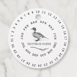 ヴィンテージファーム囲み日付卵カートン フェイバータグ