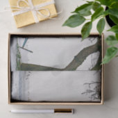 ヴィンテージファーム機器の雪写真 薄葉紙 (ギフト)