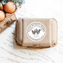 ヴィンテージファーム生卵カートンラベル ラウンドシール