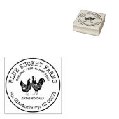 ヴィンテージファーム生卵カートンラベル ラバースタンプ (押印)