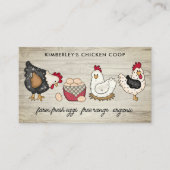 ヴィンテージファーム生卵チキンヘンQRコード 名刺 (正面)