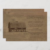 ヴィンテージファーム結婚式招待状 招待状 (正面/裏面)