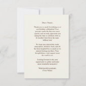 ヴィンテージファーム誕生日トラクターパーティー サンキューカード (裏面)