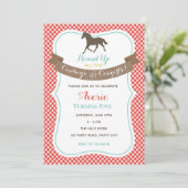 ヴィンテージファーム誕生日招待状(Worse) 招待状 (スタンド正面)