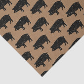 ヴィンテージファーム豚シルエットカスタムカラー茶色 薄葉紙 (詳細)