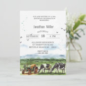 ヴィンテージファーム50th誕生日トラクターパーティー 招待状 (スタンド正面)