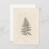 ヴィンテージファーンコレンジウッドランドフォレスト自然 ノートカード (正面/裏面)