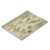 ヴィンテージファーンボタニカルノート自然ジャーナル ノートブック (左側)