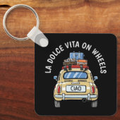 ヴィンテージフィアットカー キーホルダー (正面)
