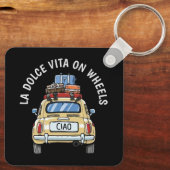 ヴィンテージフィアットカー キーホルダー (裏面)