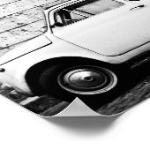 ヴィンテージフィアット500ポスター,ローマ,イタリア。 ポスター (角)