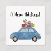 ヴィンテージフィアット500新しいアドレスカード エンクロージャーカード (正面)