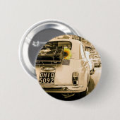 ヴィンテージフィアット500、イタリアのCinquecento 缶バッジ (正面&裏面)