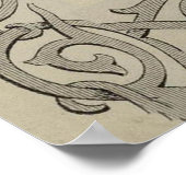 ヴィンテージフィジーの地図(1869) ポスター (角)