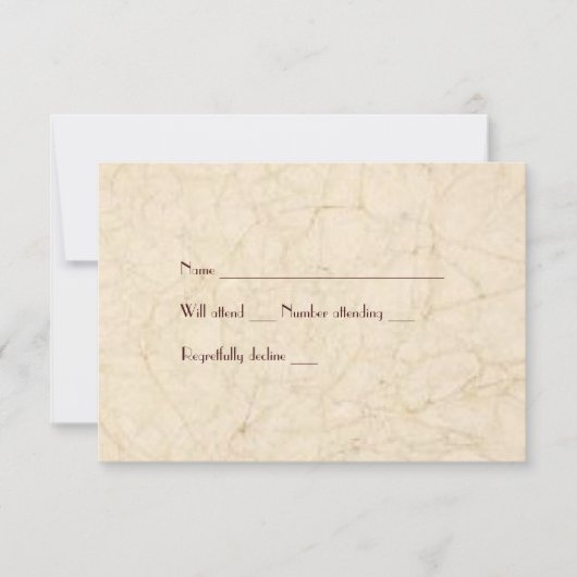 ヴィンテージフィッシャーナーラバーズボートの封筒つき出欠 出欠カード (正面)