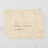 ヴィンテージフィッシャーナーラバーズボートの封筒つき出欠 出欠カード (正面/裏面)