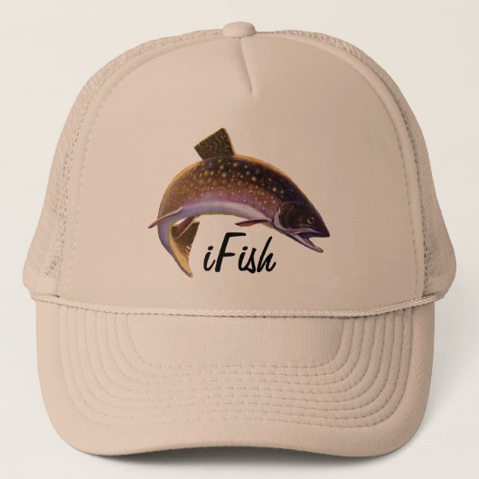 ヴィンテージフィッシュスポーツ魚釣り漁師 キャップ (正面)