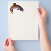 ヴィンテージフィッシュスポーツ魚釣り漁師 チラシ (手)