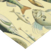 ヴィンテージフィッシュ科学魚釣りアート テーブルクロス (アングル)