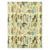 ヴィンテージフィッシュ科学魚釣りアート テーブルクロス (正面)