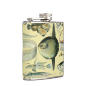 ヴィンテージフィッシュ科学魚釣りアート フラスク (右)
