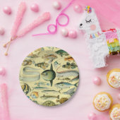 ヴィンテージフィッシュ科学魚釣りアート ペーパープレート (パーティー)