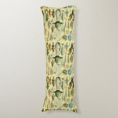 ヴィンテージフィッシュ科学魚釣りアート ボディピロー (正面縦)