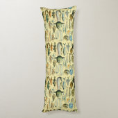 ヴィンテージフィッシュ科学魚釣りアート ボディピロー (裏面 (縦))