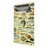ヴィンテージフィッシュ科学魚釣りアート ミニクリップボード (アングル2)