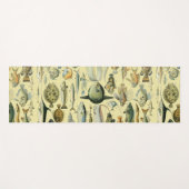 ヴィンテージフィッシュ科学魚釣りアート ヨガマット (正面(横))