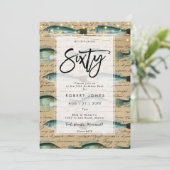 ヴィンテージフィッシュ60th誕生日パーティーの招待 招待状 (スタンド正面)