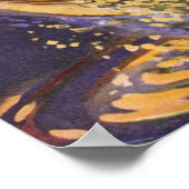 ヴィンテージフィッシュ、ブルックマスのスポーツ魚釣り ポスター (角)