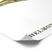 ヴィンテージフィッシュ、黄色の熱帯チェルモンロンジロストリス ポスター (角)