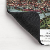 ヴィンテージフィラデルフィアの地図 マウスパッド (コーナー)