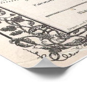 ヴィンテージフィラデルフィアの地図（1876年） ポスター (角)