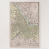 ヴィンテージフィラデルフィアの地図（1901年） ジグソーパズル (縦)