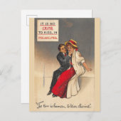 ヴィンテージフィラデルフィアペンシルベニアキス ポストカード (正面/裏面)