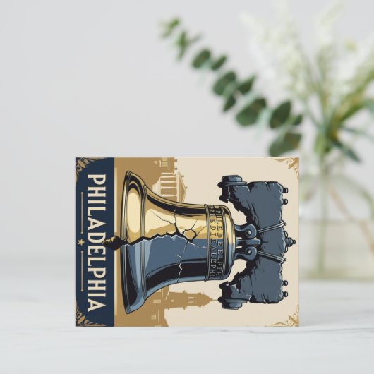 ヴィンテージフィラデルフィアリバティーベルヒストリカル ポストカード (スタンド正面)