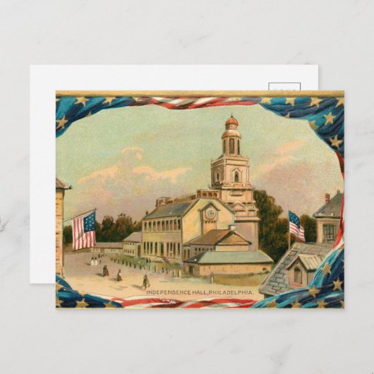 ヴィンテージフィラデルフィア独立館 シーズンポストカード (正面/裏面)