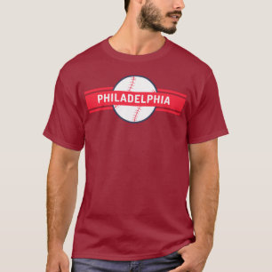 ヴィンテージフィラデルフィア野球スカイラインレトロフィリー Tシャツ