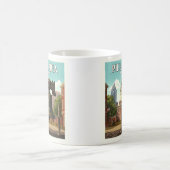 ヴィンテージフィラデルフィア コーヒーマグカップ (中央)