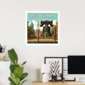 ヴィンテージフィラデルフィア ポスター (ホームオフィス)