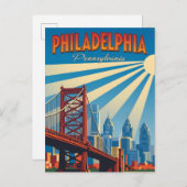ヴィンテージフィラデルフィア ポストカード (正面/裏面)