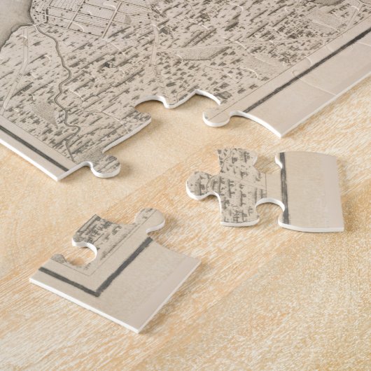 ヴィンテージフィラデルフィアPAの地図(1802) ジグソーパズル (側面)